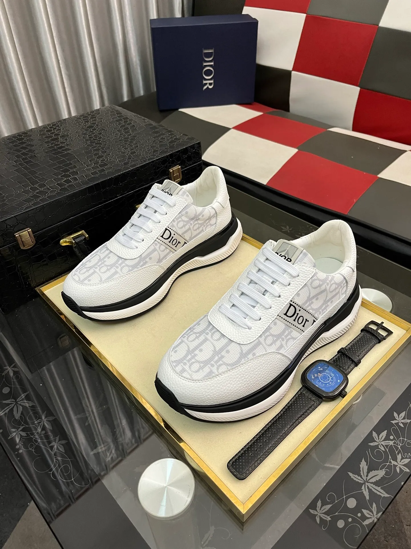 Men's Men's Shoes 💰438⌚️⌚️"Dior DIOR*" latest hot style casual shoes, top brand [seduce] luxury~purchase, top~quality. [Strong] The upper is made of imported breathable cowhide with material ➕ breathable sheepskin feet (•) and fine workmanship. Code number: 38-443️⃣Colors available